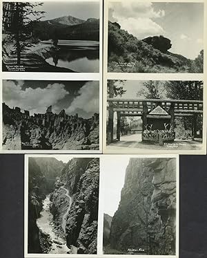 "A Collection of Choice Views of the Cody Road to Yellowstone Park". 12 sheets with 24 real photo...
