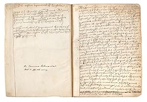 Manuscript on paper of an early version of Weston's highly important A Discours of Husbandrie use...