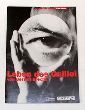 Programmheft Leben des Galilei von Bertolt Brecht. Premiere 1. Oktober 1998