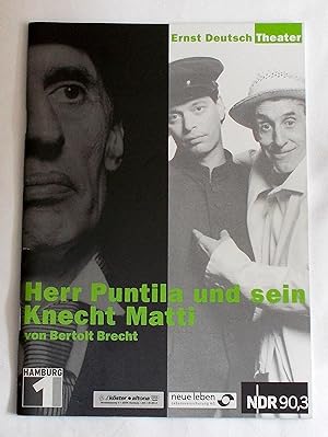 Programmheft Herr Puntila und sein Knecht Matti von Bertolt Brecht. Premiere 22. August 2002
