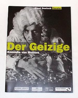 Programmheft Der Geizige von Moliere. Premiere 26. August 1999