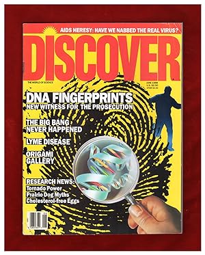 Discover Magazine - June, 1988. DNA Fingerprints; AIDS Heresy: The Real Virus?; Big Bang Never Ha...