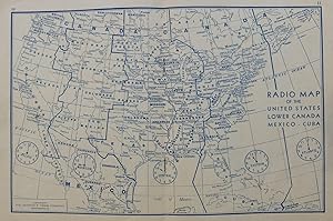 Radio Map of the United States, Lower Canada, Mexico-Cuba; Map and Log Booklet