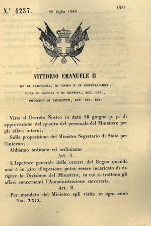 che manda pubblicare nelle Provincie della Venezia e di Mantova la Legge del 18 dicembre 1864, co...