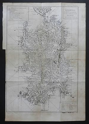 Sardegna ed isole aggiacenti secondo lo stato presente. Del. dell Gioane Nep. de Hochstein 1773. ...