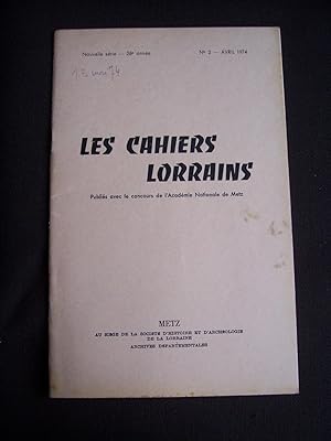 Les cahiers lorrains - N°2 1974