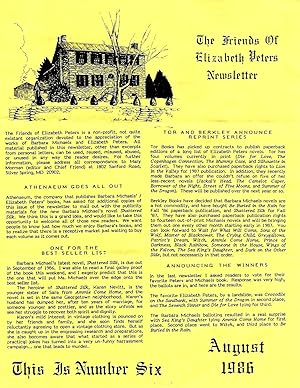 THE FRIENDS OF ELIZABETH PETERS NEWSLETTER: Number 5, August 1986