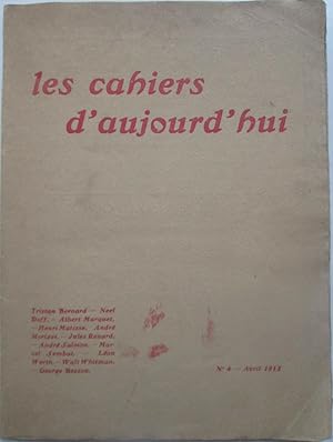 Les Cahiers D'aujourd'hui. No. 4. Avril 1913