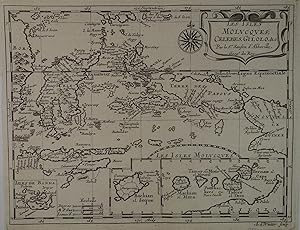 Les Isles Molucques, Celebes, Gilolo, &c. Par le Sr. Sanson d'Abbeville, Geog. du Roy. Kupferstic...