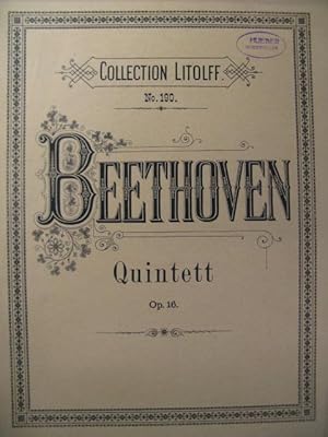 BEETHOVEN Quintett op.16 Piano Hautbois Clarinette Cor Basson