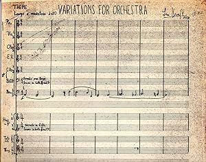 Variations for Orchestra [FULL SCORE]