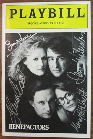 Signed Playbill by the cast of "Benefactors"