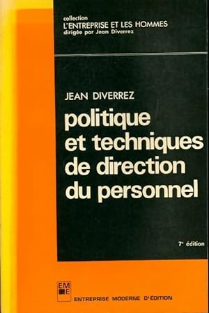Politique et techniques de direction du personnel - Jean Diverrez