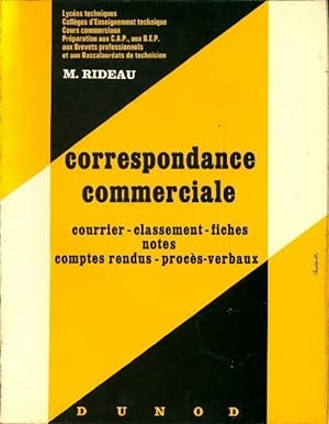 Correspondance commerciale - M. Rideau