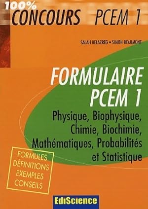 Formulaire PCEM1 - Simon Belazreg