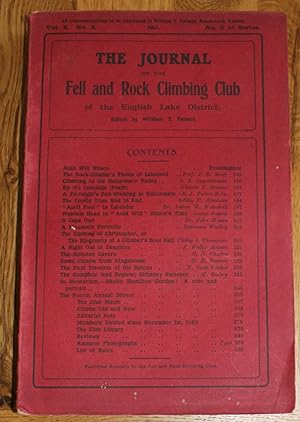 The Journal of The Fell & Rock Climbing Club of the English Lake District. Vol. 2 No.2. No.5. Of ...