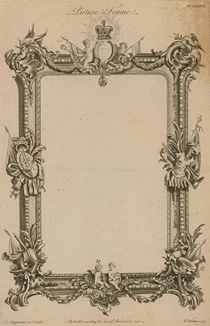 Thomas Chippendale - 18th Century Engraving, Picture Frame Design