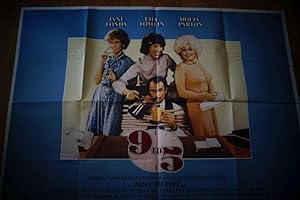 Quad Movie Poster: Nine to Five By Colin Higgins. Starring Dabney Coleman, Elizabeth Wilson & Ste...