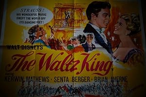 Quad Movie Poster: Walt Disney's -- The Waltz King, Starring Kerwin Mathews, Senta Berger & Brian...