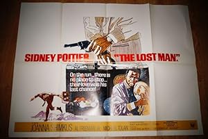 Quad Movie Poster: The Lost Man By Robert Alan Aurthur, Starring Sidney Poitier, Joanna Shimkus, ...