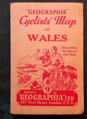 Wales. Cyclists Map "Geographia" series. 1 inches to 10 miles