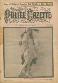 The National Police Gazette: The Leading Illustrated Sporting Journal In The World. New York: Sat...