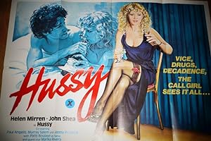 UK Quad movie Poster: Hussy By Matthew Chapman. Starring Helen Mirren & John O'Shea Amongst Other...