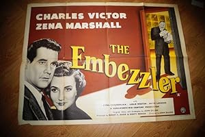 UK Quad movie Poster: The Embezzler 1954. Starring Cyril Chamberlain, Leslie Weston, Avice Landon...