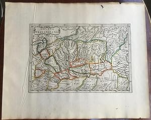 Gallia Transpadana. Theatrum geographique Europae veteris. Carte de la Gaule cisalpine ancienne.