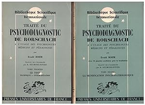 Traité du psychodiagnostic de Rorschach à l'usage des psychologues, médecins et pédagogues. Avec ...