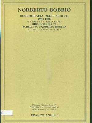 Norberto Bobbio. Bibliografia degli scritti. 1984-1988