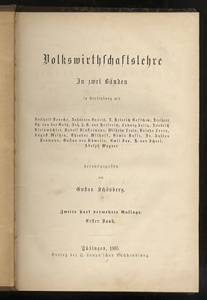 Handbuch der Politischen Oekonomie. Zweite stark vermehrte Auflage. Erster-Zweiter Band: Wolkswir...