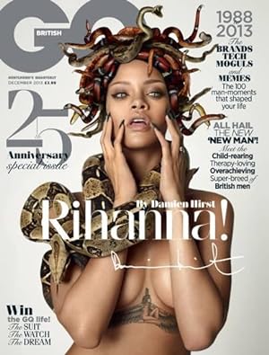British GQ Magazine, December 2013 -- 25th Anniversary Issue (Rihanna Cover)