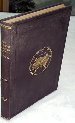 The University Geological Survey of Kansas. Vol. VII. Special Report on Mineral Waters