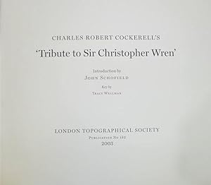 Charles Robert Cockerell's Tribute to Sir Christopher Wren (Publication / London Topographical So...