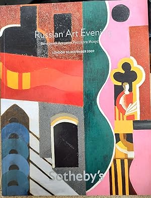 Russian Art Evening 30 November 2009. L0967. Sotheby's London Auction Sale Catalogue