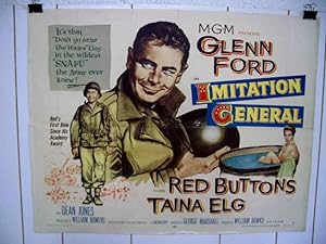 IMITATION GENERAL-GLENN FORD/RED BUTTONS-1958-HALF SHT VG