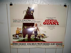 GENTLE GIANT-1967-DENNIS WEAVER-HALF SHEET-PARAMOUNT VG
