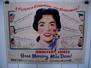 GOOD MORNING MISS DOVE!-JENNIFER JONES-1955-HALF SHEET VG