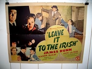 LEAVE IT TO THE IRISH-1944-JAMES DUNN-MONOGRAM-HALF SHT G/VG