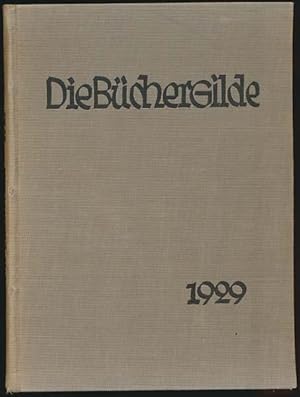 Die Büchergilde. Zeitschrift der Büchergilde Gutenberg. 1929. 12 Hefte.