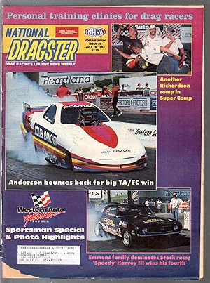 National Dragster-NHRA 7/16/1993-Western Auto Nationals Open-Emmons III-G