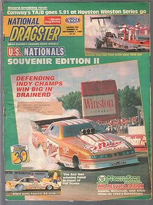 National Dragster-NHRA 9/1/1989-U.S.Nationals II-Joe Amato-Bruce Allen-VG