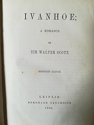 Ivanhoe. A Romance.