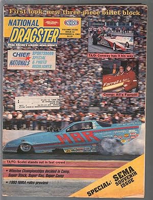 National Dragster-NHRA 11/06/1992-Scelzi-Chief Nationals pix-VG