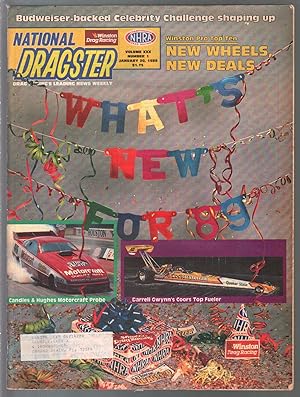 National Dragster-NHRA 1/20/1989-Darrell Gwynn-New for 1989-pix-info-stats-VG