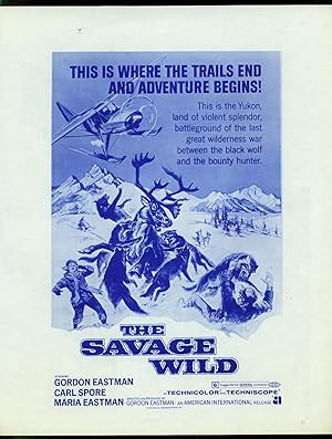The Savage Wild Herald- Rare promotional film item 1970 AIP