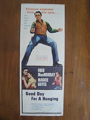 GOOD DAY FOR A HANGING-FRED MACMURRAY-ROBT VAUGHN INSER G/VG