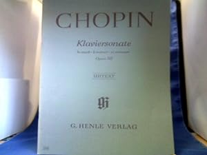Klaviersonate h-moll, Opus 58. Urtext. Nach dem Autograph und den Erstausgaben hrsg. von E. Zimme...