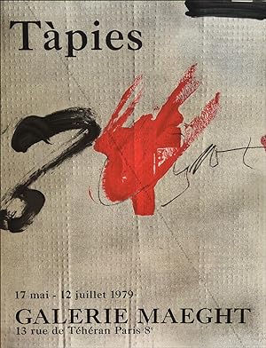 Antoni TAPIES. Maeght 1979. (Affiche d'exposition / exhibition poster).